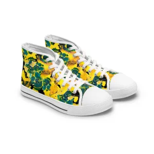 Succulent Splendor Women's High Top Sneakers