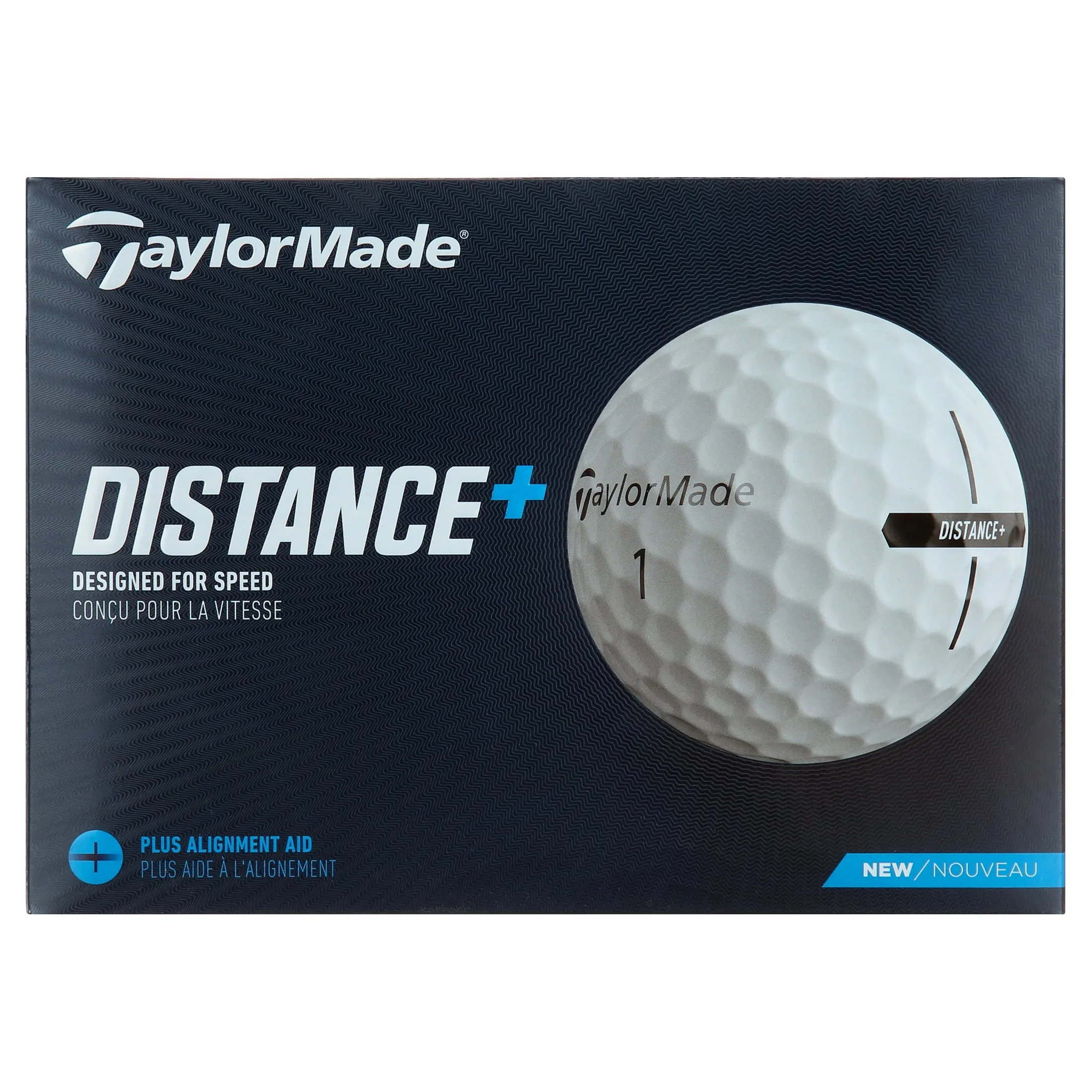 TaylorMade 2021 Distance Plus Golf Balls, 12 Pack, White