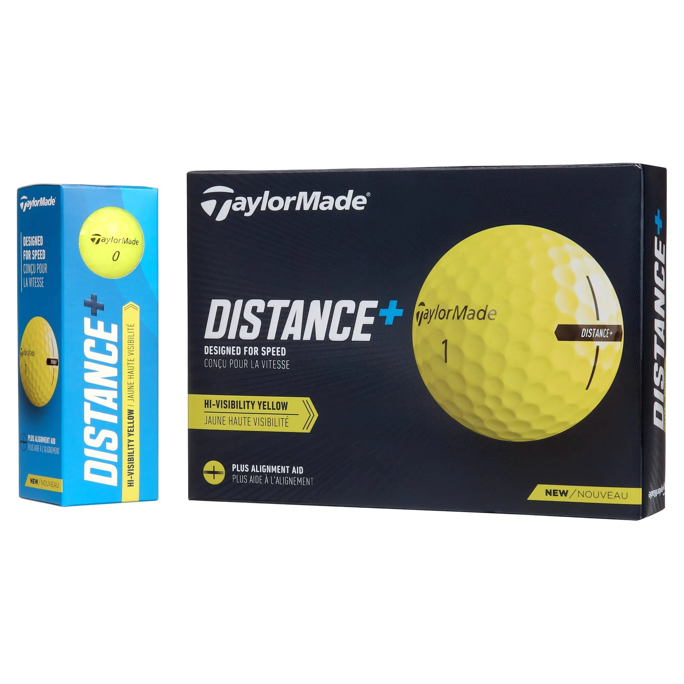 TaylorMade 2021 Distance Plus Golf Balls, 12 Pack, White