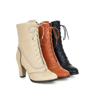 TEEK - British Style Brogue Ankle Boots