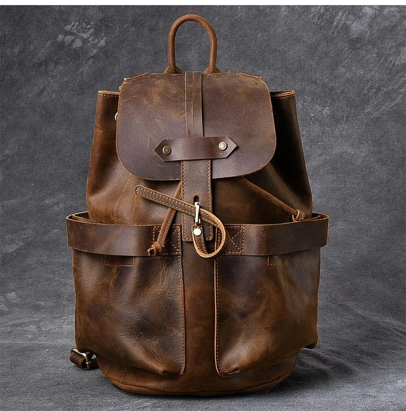 The Olaf Rucksack | Vintage Leather Travel Backpack