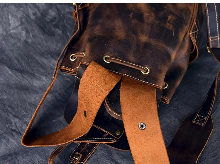 The Olaf Rucksack | Vintage Leather Travel Backpack