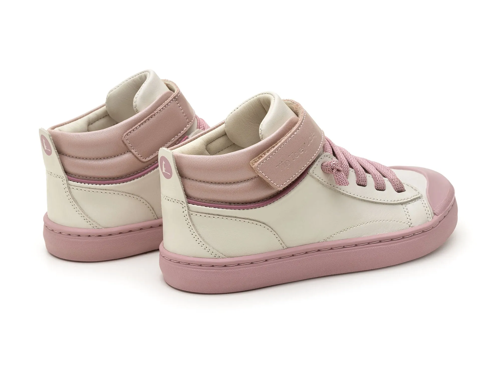 Tip Toey Joey Girl's Peak Sneakers - Tapioca / Pink Dream