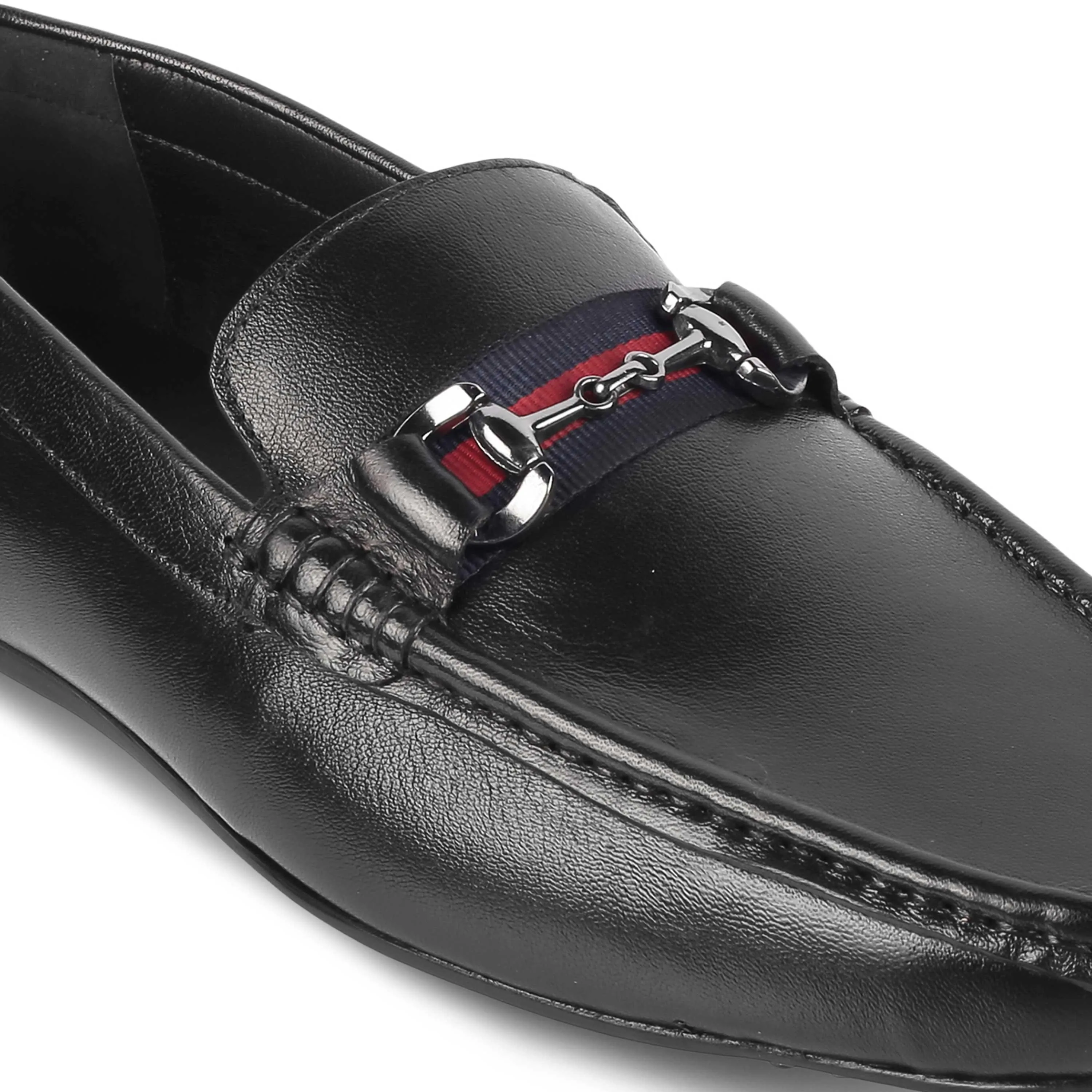 Tresmode Bilbao Black Men's Leather Loafers