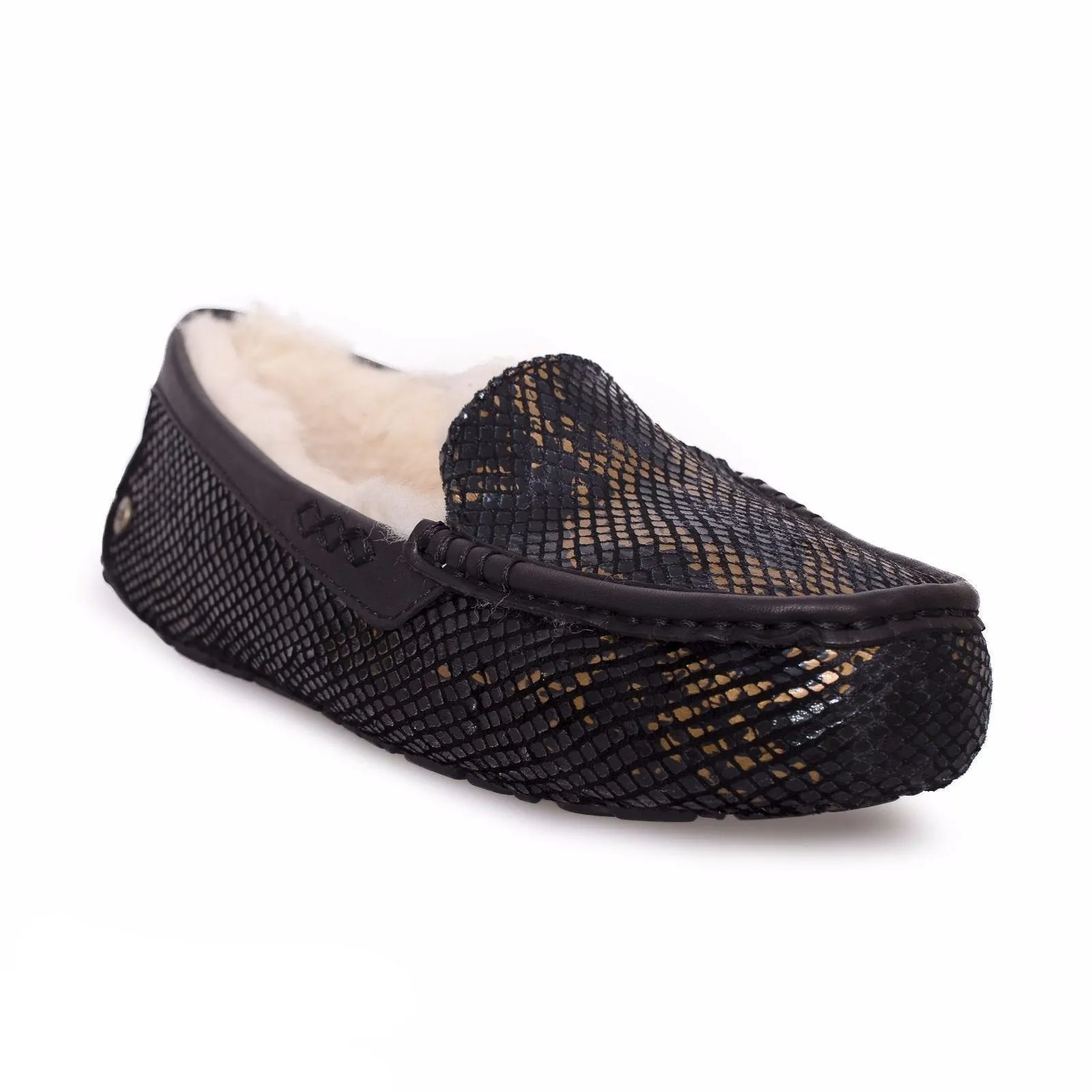 UGG Ansley Exotic Velvet Black Slippers