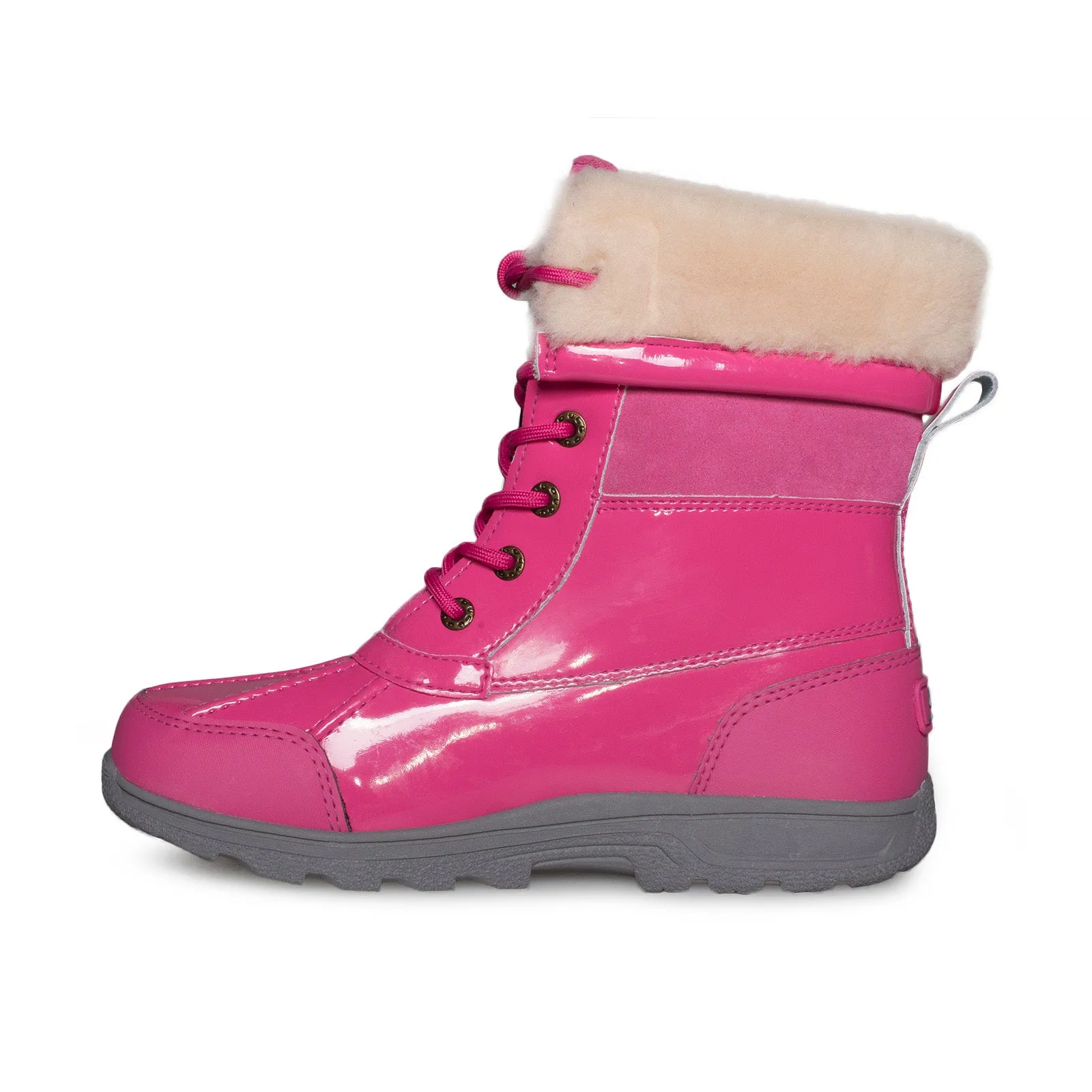 UGG Butte II Patent Dove Pink Boots - Youth