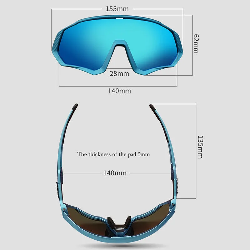 Unisex Photochromic UV400 Discoloration Outdoor Cycling Sports Eyewear