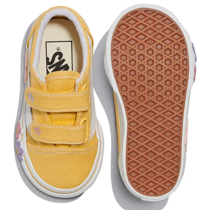 Vans Old Skool V Toddlers Flower Yellow