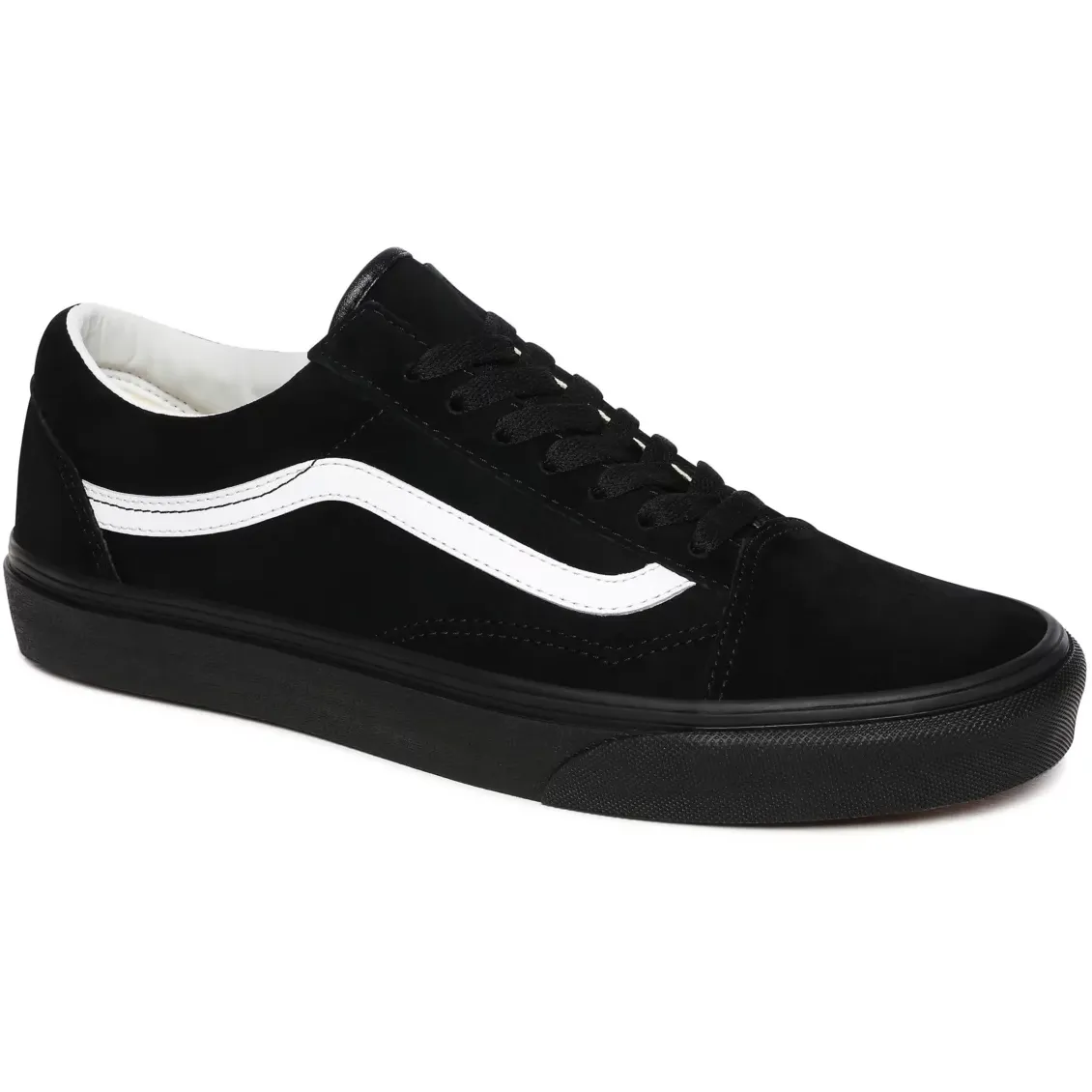 Vans Unisex Old Skool Pig Suede Shoes - Black / White