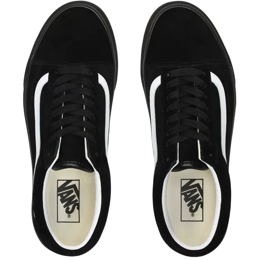 Vans Unisex Old Skool Pig Suede Shoes - Black / White