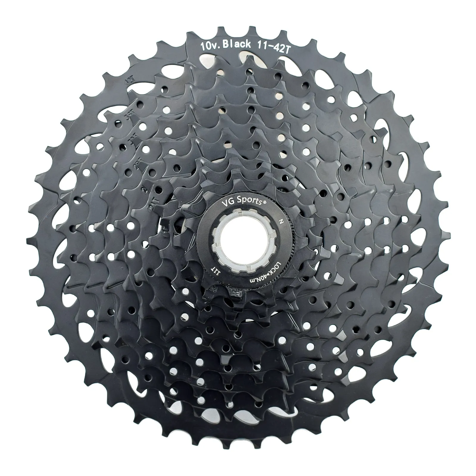 VG Sports Black 8/9/10/11 Speed Steel Bicycle Cassette