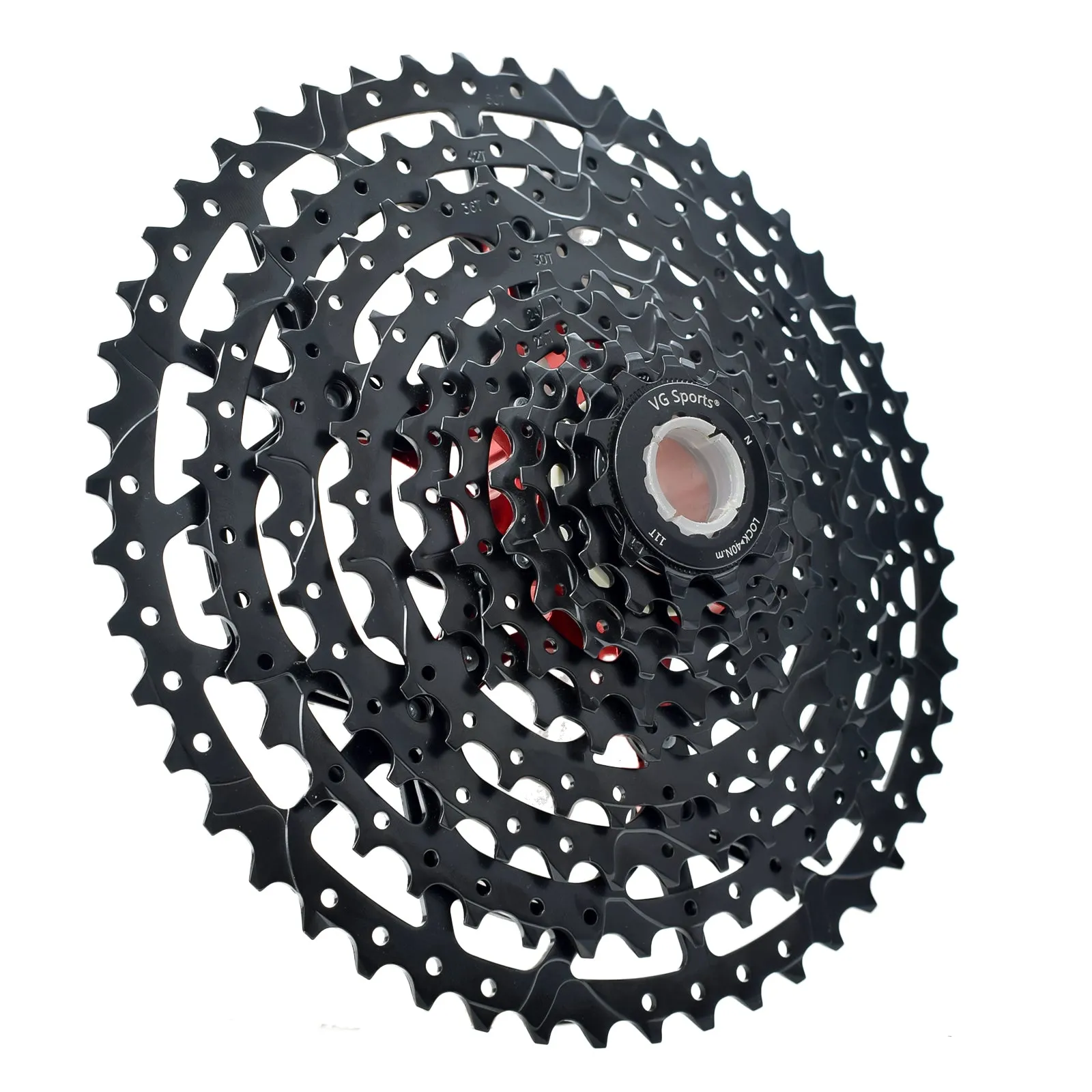 VG Sports Black 8/9/10/11/12 Speed Aluminum Bicycle Cassette