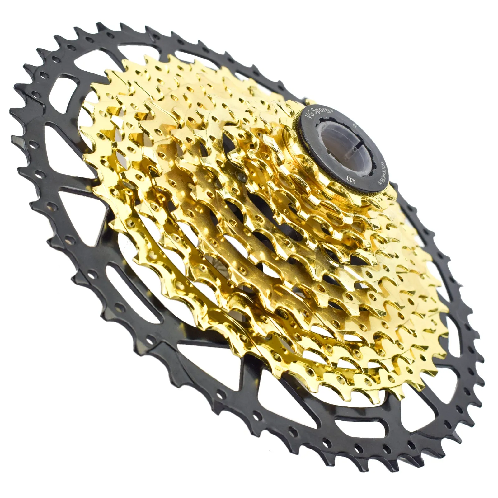 VG Sports Black&Gold 8/9/10/11/12 Speed Aluminum Bicycle Cassette