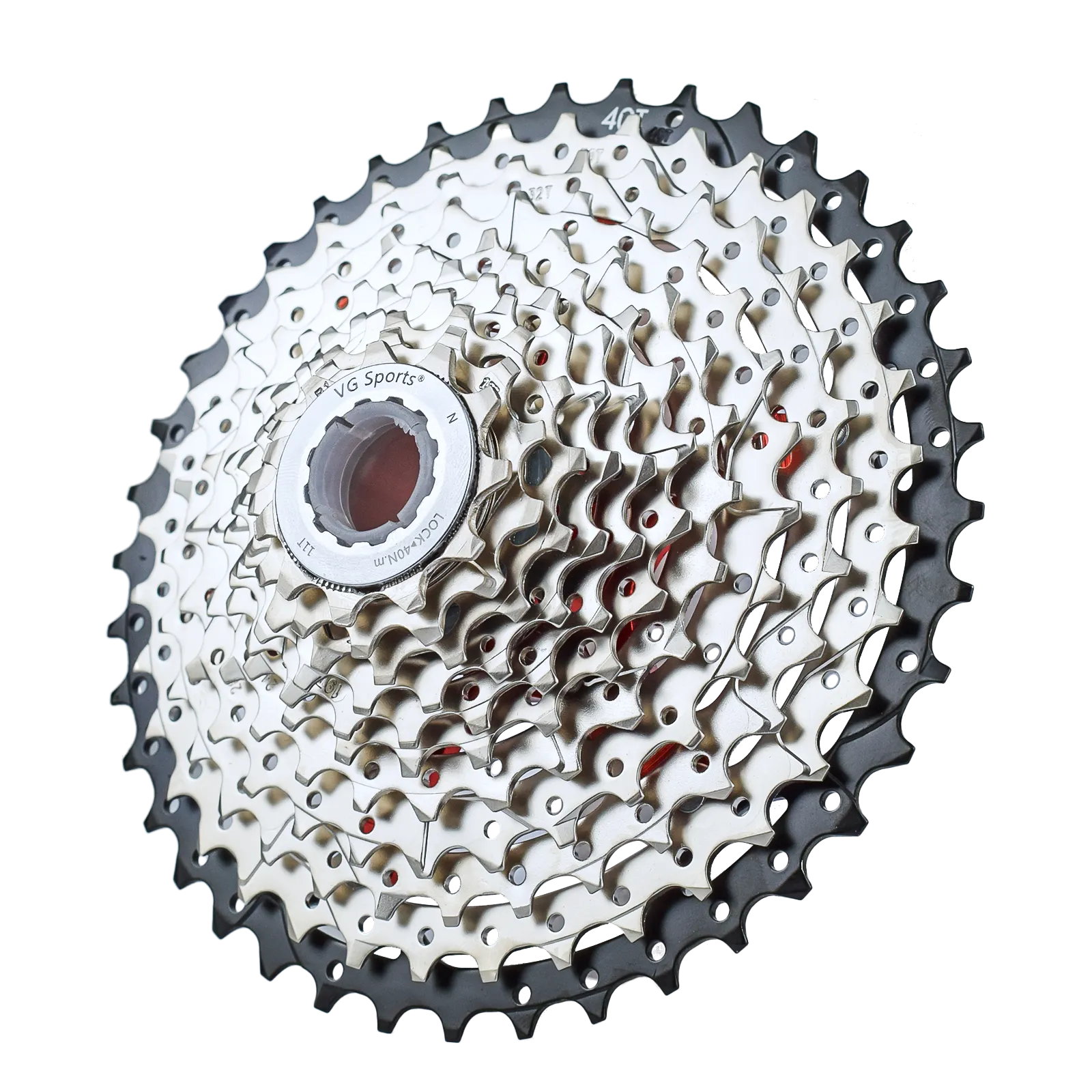 VG Sports Black&Silver 8/9/10/11/12 Speed Aluminum Bicycle Cassette