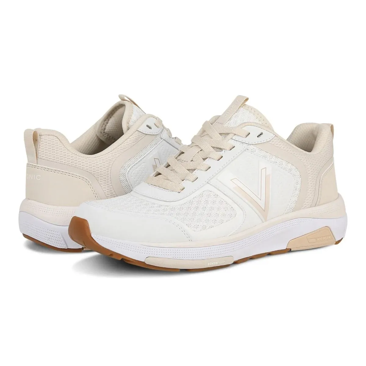 Vionic Walk Strider Walking Shoe White Cream Women's