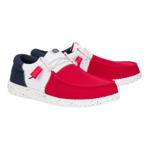 Wally Tri Varsity Mesh - Red/Navy