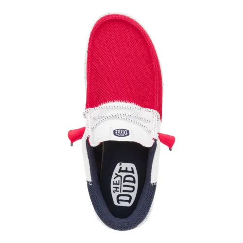 Wally Tri Varsity Mesh - Red/Navy