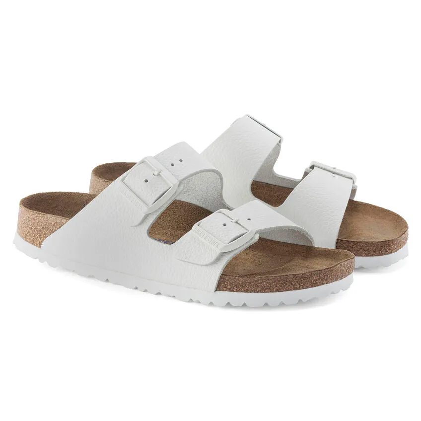 WOMEN'S BIRKENSTOCK ARIZONA SOFT FOOTBED 1024945B COLOR: WHITE