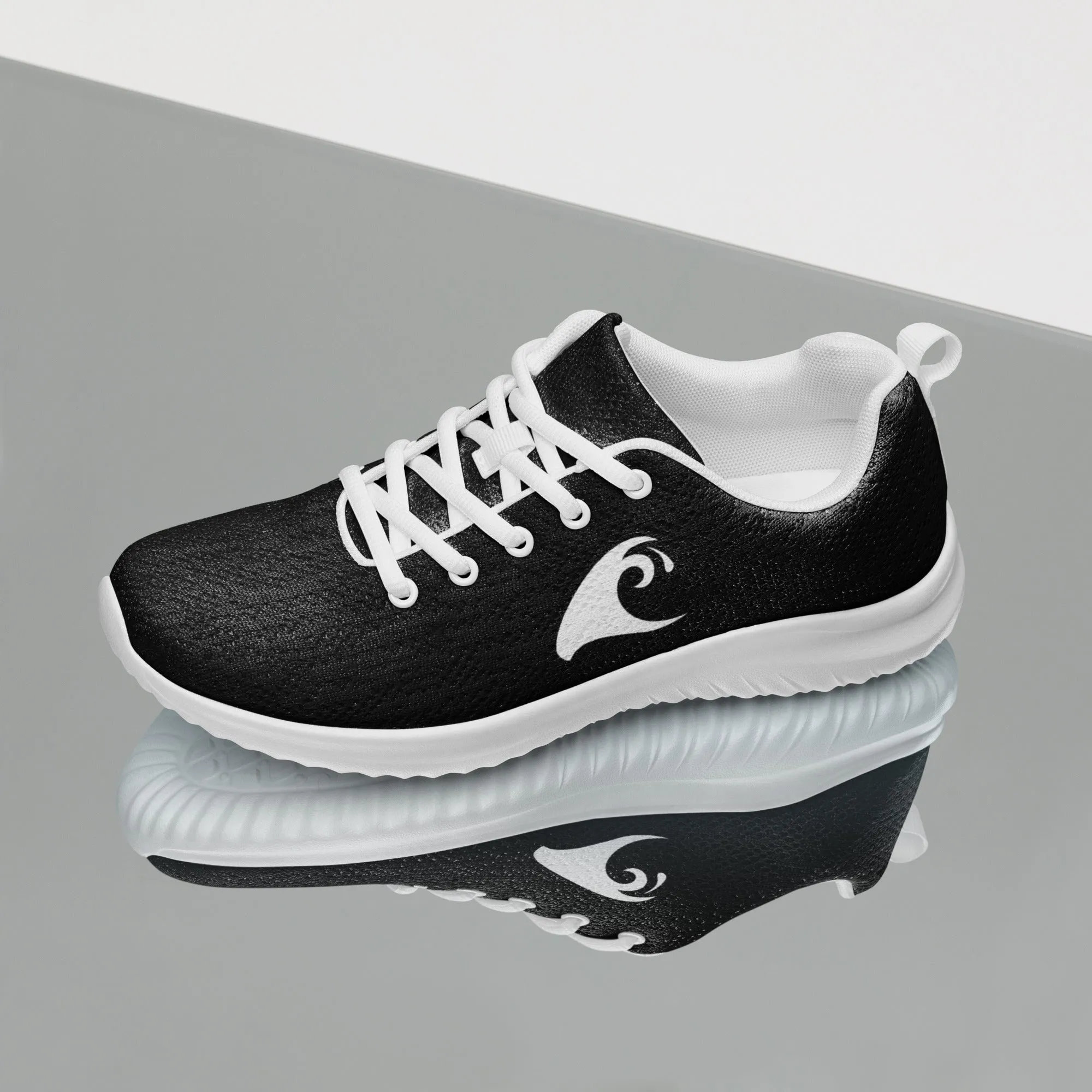 Women’s Black Athleisure Shoes with Extremely Stoked Epic Wave Logo