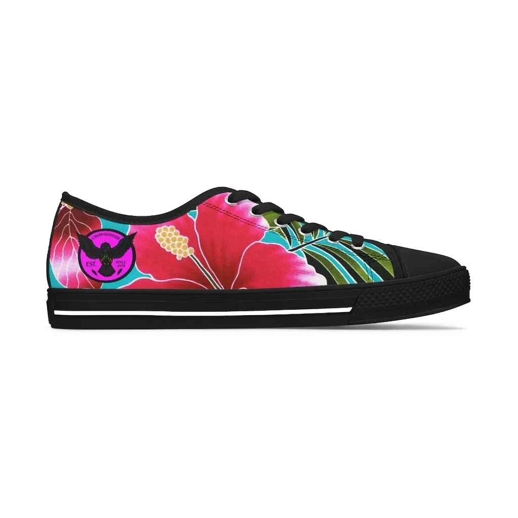 Women's Crowgodshi Flower Garden Low Top Sneakers