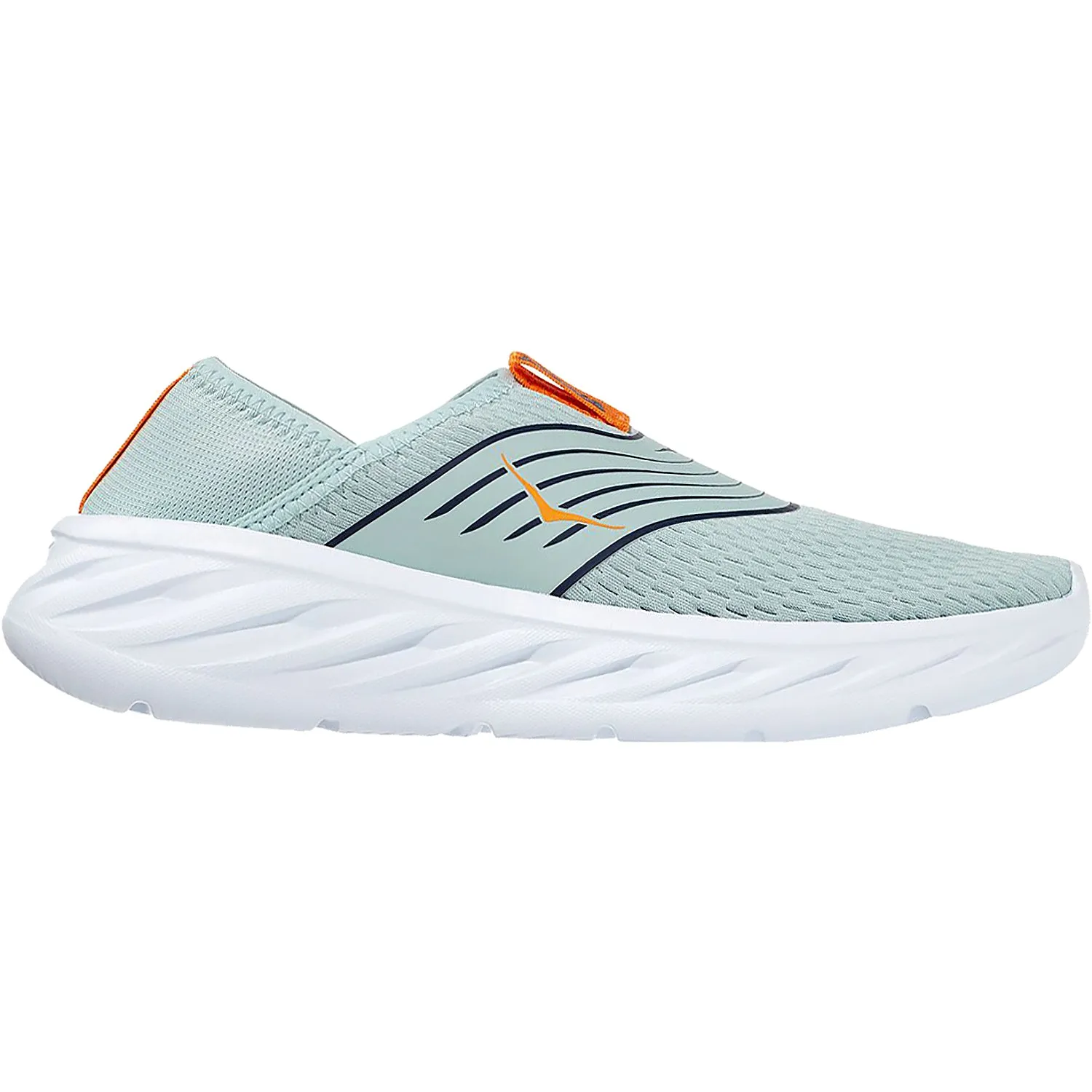 Women's Hoka One One Ora Recovery Shoe Blue Haze/Marigold Mesh