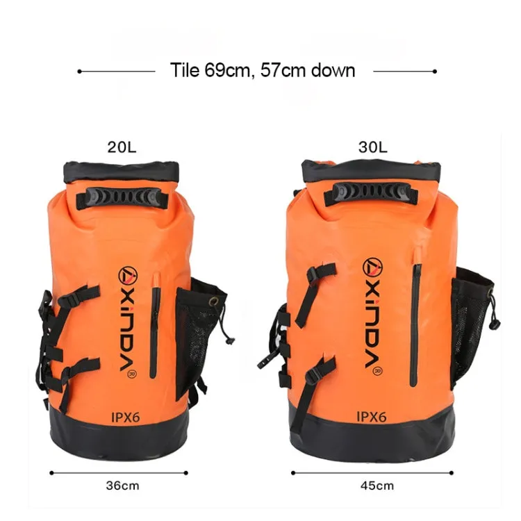 XINDA H-BAG03 30L Outdoor Waterproof Upstream Storage Shoulder Mountaineering Bag(Orange)