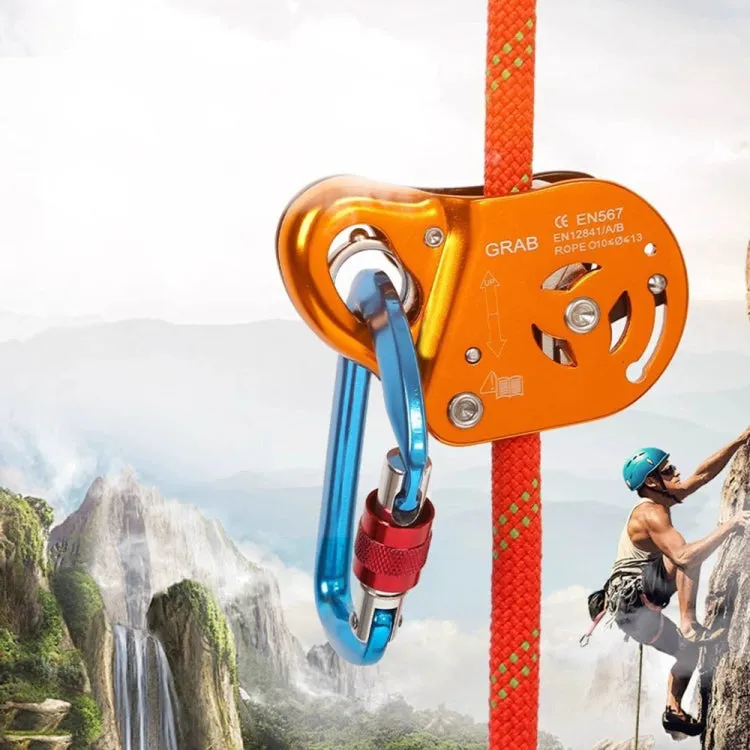 XINDA TPQ6608 High-altitude Work Protector Removable Self-locking Rope Grabber(Orange)