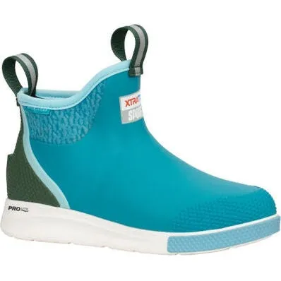 Xtratuf Women's Ankle 6" WP Slip Resist Deck Sport Boot -Green- ADSW-300