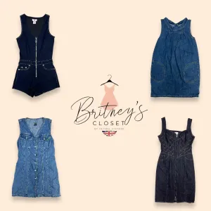 Y2K Nostalgia Allure Denim Dresses Ft. Miss Sixty - 10 Pieces ( BC-10-42 )